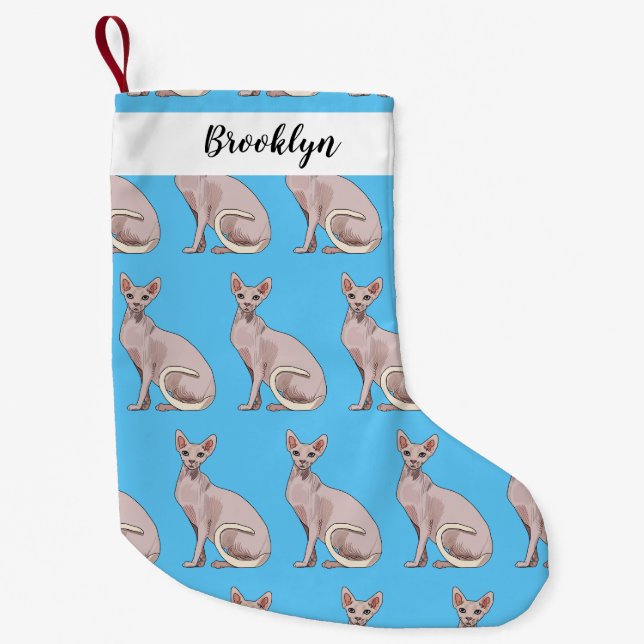 Petite Chaussette De Noël Sphynx cat (Devant)