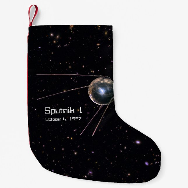 Petite Chaussette De Noël Spoutnik 1 Satellite terrestre (Devant)