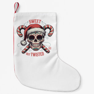 Petite Chaussette De Noël Squelette de Noël effrayant et tordu de Halloween