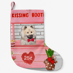 Petite Chaussette De Noël Stand de baisers de la Saint-Valentin pour chien E