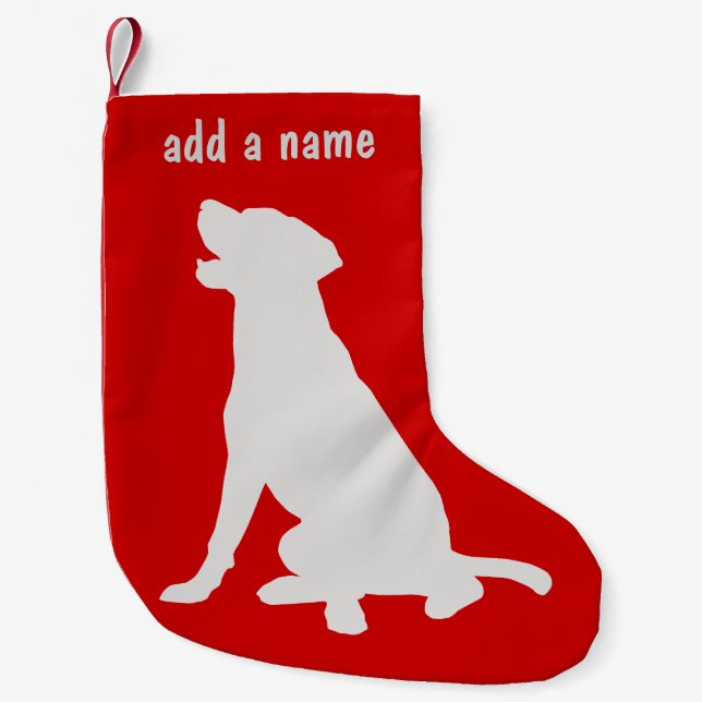 Petite Chaussette De Noël Stockage de labrador retriever (Devant)