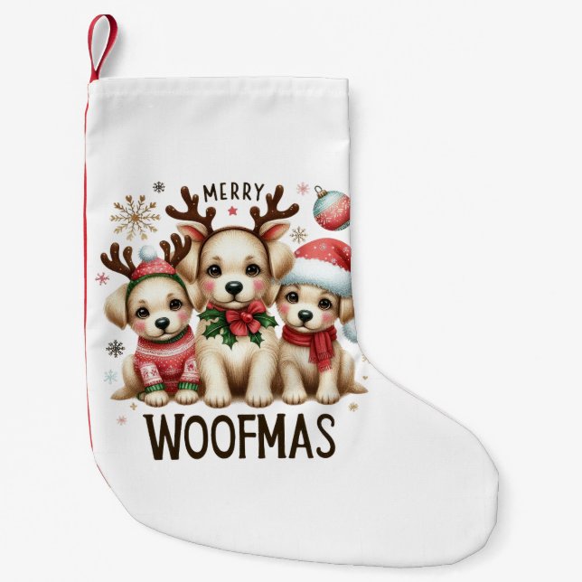 Petite Chaussette De Noël Stockage de Noël (Devant)