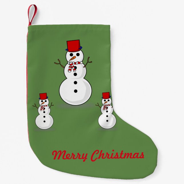 Petite Chaussette De Noël Stockage de Noël (Devant)