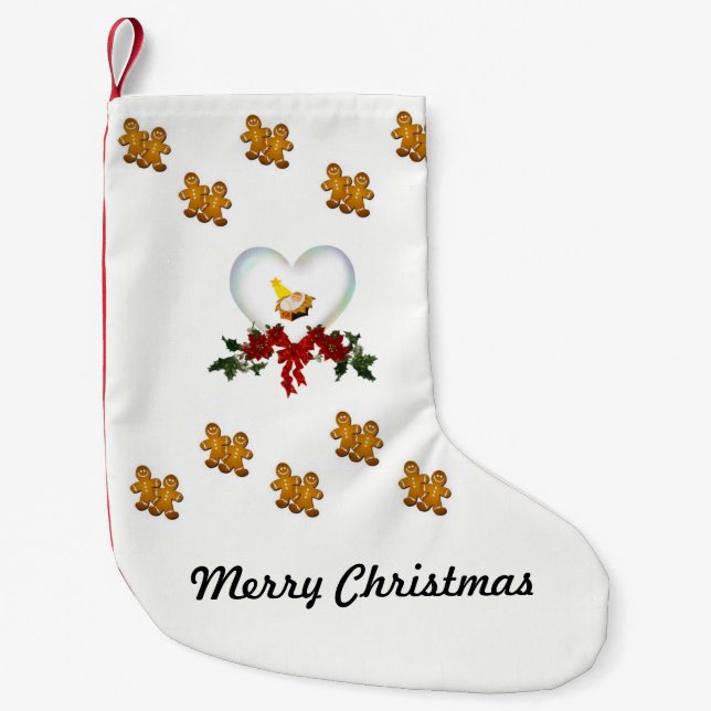 Petite Chaussette De Noël Stockage de Noël (Devant)