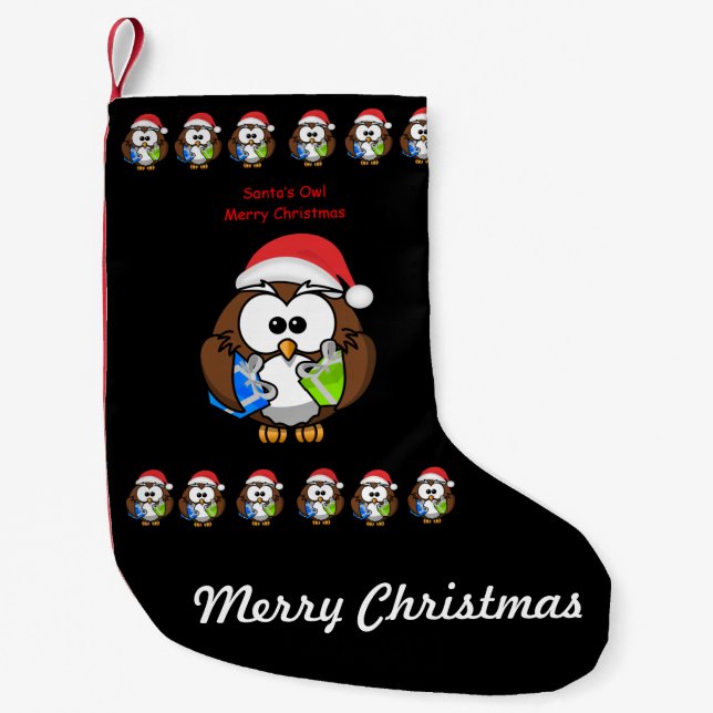 Petite Chaussette De Noël Stockage de Noël (Devant)