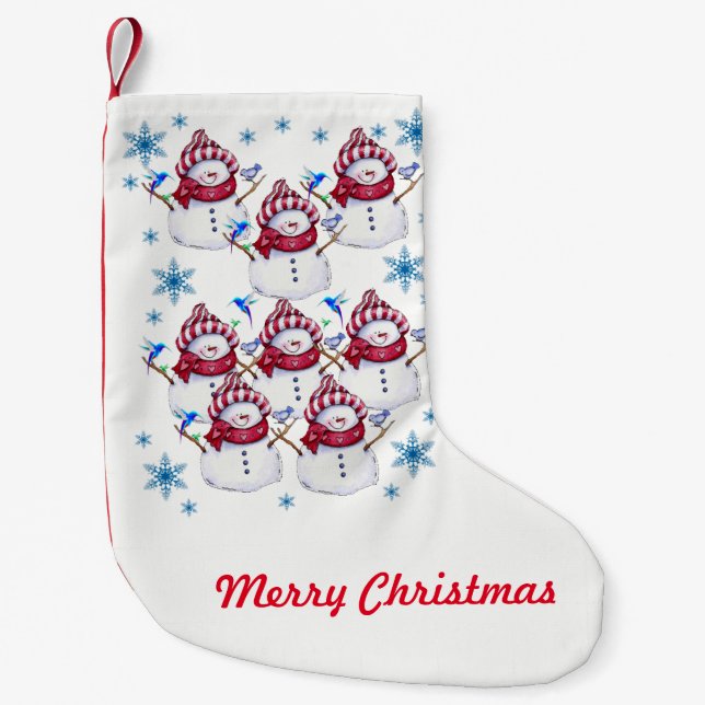 Petite Chaussette De Noël Stockage de Noël (Devant)