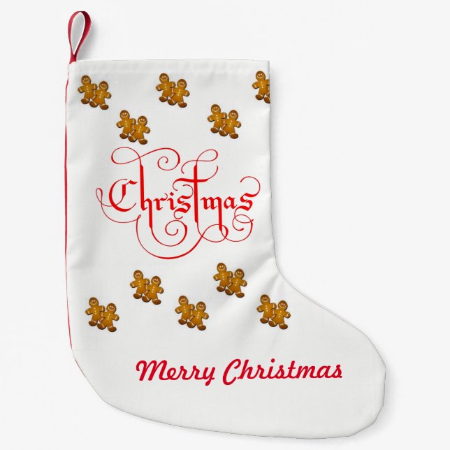 Petite Chaussette De Noël Stockage de Noël (Devant)