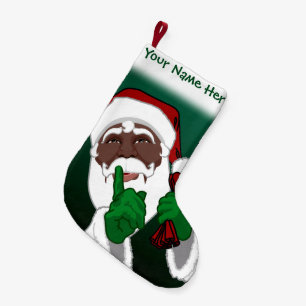 Petite Chaussette De Noël Stockage Père Noël Africain Custom Christmas Stock