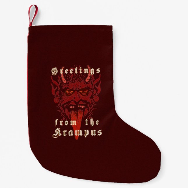 Petite Chaussette De Noël Stocker Krampus (Devant)
