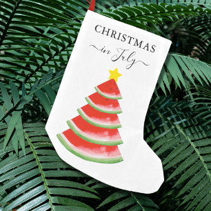 Petite Chaussette De Noël Stocking de Noël à la pastèque de Noël en juillet
