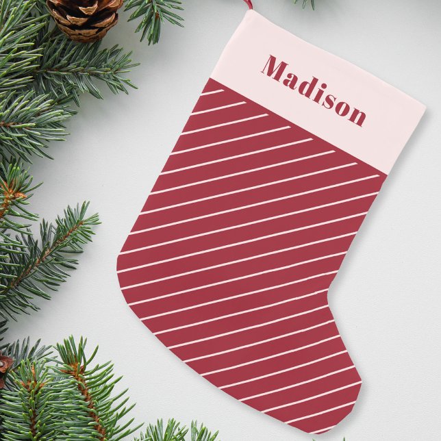 Petite Chaussette De Noël Sucre de canne personnalisé (Créateur téléchargé)