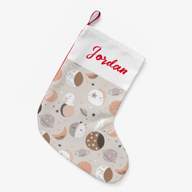Petite Chaussette De Noël Sweat Dream Bunnies Dans Motif spatial (Devant (Accrochage))
