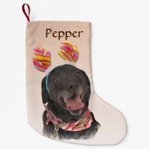 Petite Chaussette De Noël Sweet Black Labrador Retriever Chien