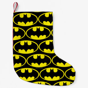 Petite Chaussette De Noël Symbole Batman   Logo Oval de chauve-souris