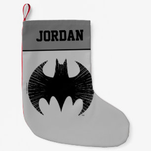 Petite Chaussette De Noël Symbole Batman   Logo Streak