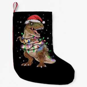 Petite Chaussette De Noël T-shirt de Noël Dinosaure T-rex Arbre Xmas Dino