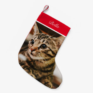 Petite Chaussette De Noël Tabby Look (Personnaliser It)
