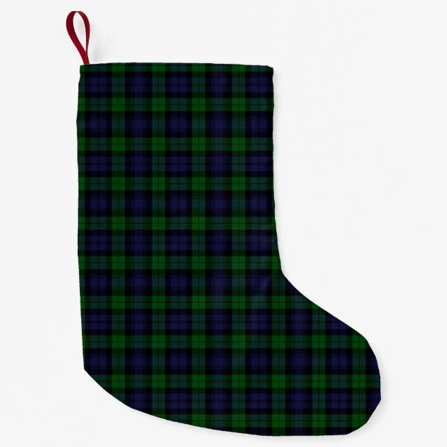 Petite Chaussette De Noël Tartan de Black Watch (Devant)