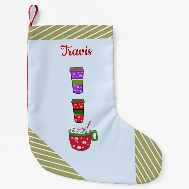 Petite Chaussette De Noël Tasses de Noël de joie (Devant)