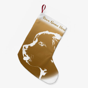 Petite Chaussette De Noël Terre-Neuve Chien Noël Stocking Chien Bas