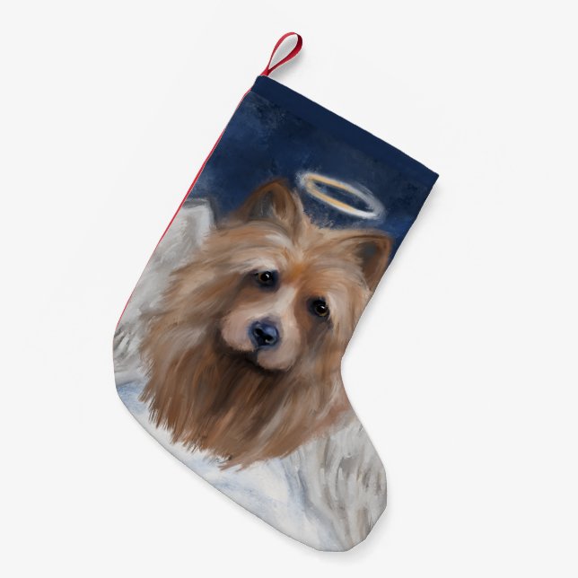 PETITE CHAUSSETTE DE NOËL TERRIER AUSTRALIEN (Devant (Accrochage))