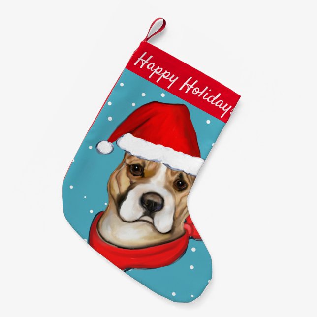 PETITE CHAUSSETTE DE NOËL TERRITOIRE AMÉRICAIN DU STAFFORDSHIRE (Devant (Accrochage))