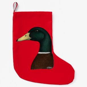 Petite Chaussette De Noël Tête de Mallard Drake