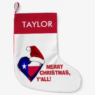 Petite Chaussette De Noël Texas Père Noël - Joyeux Noël Y'all !