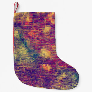 Petite Chaussette De Noël Texture créative vintage de surface, gros plan 