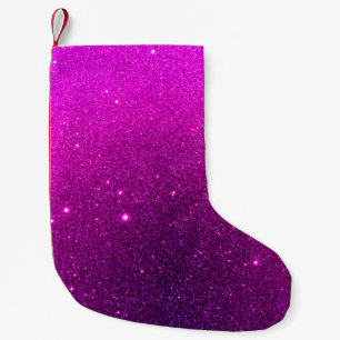 Petite Chaussette De Noël Texture de luxe violet. Arrière - plan de vacances