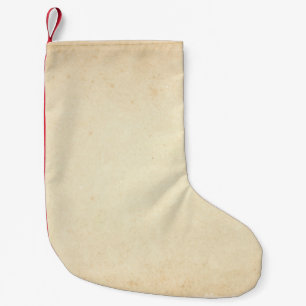 Petite Chaussette De Noël Texture papier jaunâtre vieilli