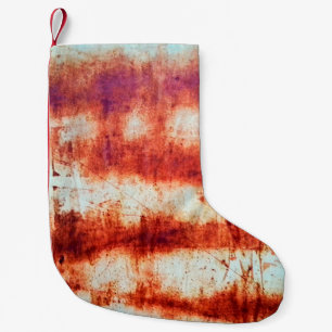 Petite Chaussette De Noël Texture rouillée