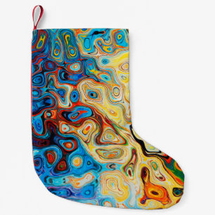 Petite Chaussette De Noël Texture structure abstraite colorée