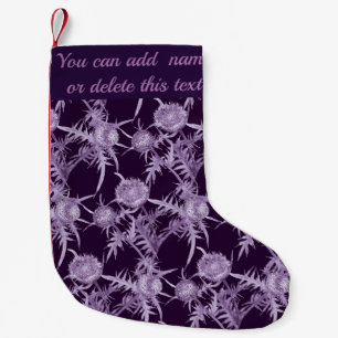 Petite Chaussette De Noël THISTTLE violet motif