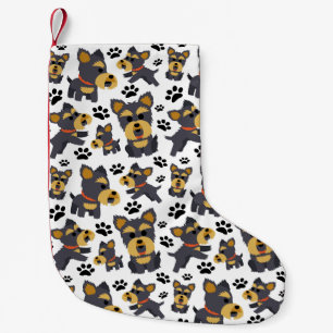 Petite Chaussette De Noël Tomboy Toy Yorkshire Yorkshire Terrier Chien chiot