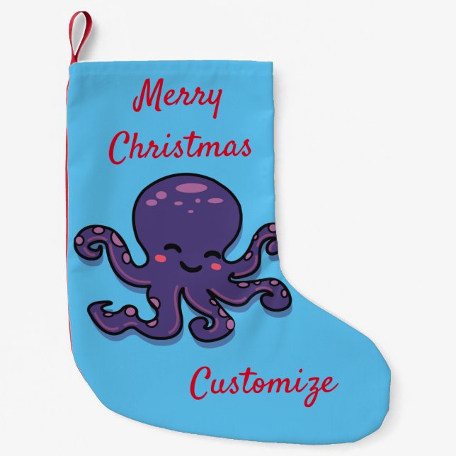 Petite Chaussette De Noël Tonnerre-Cove mignonne pourpre (Devant)