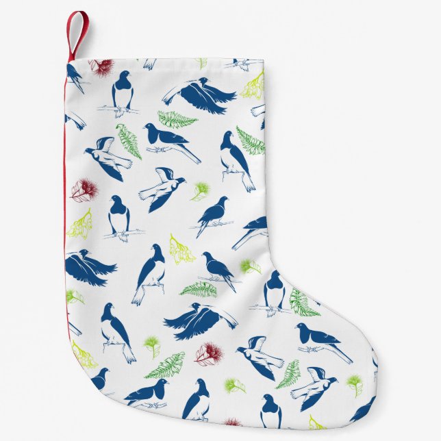Petite Chaussette De Noël Tui New Zealand Bird Motif (Devant)