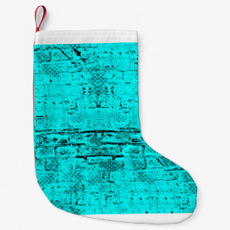 Petite Chaussette De Noël Un bleu turquoise grinçant sans couleur. Éléments
