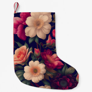 Petite Chaussette De Noël Un papier peint avec un motif floral 