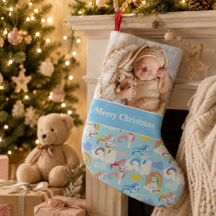 Petite Chaussette De Noël Un rêve de Noël réalisé Bébé Licorne Photo