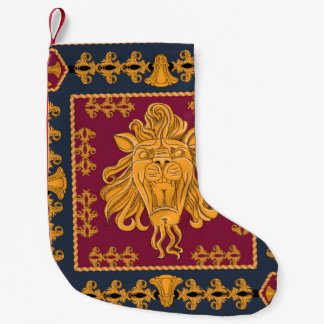 Petite Chaussette De Noël Une écharpe avec une grosse tête de lion de couleu