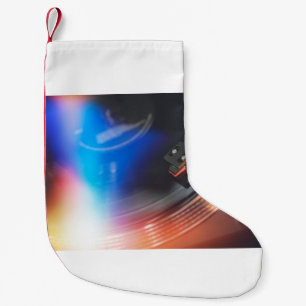 Petite Chaussette De Noël Une table à plateau moderne pour écouter de la mus