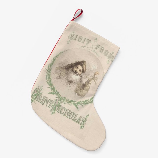 Petite Chaussette De Noël Une visite de saint Nicholas (Devant (Accrochage))