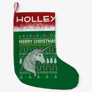 Petite Chaussette De Noël Unicorne Ugly Christmas Sweat Wildlife Series