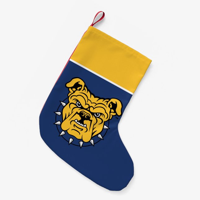 Petite Chaussette De Noël Université d'État NCA&T | Tête de Bulldog (Devant (Accrochage))