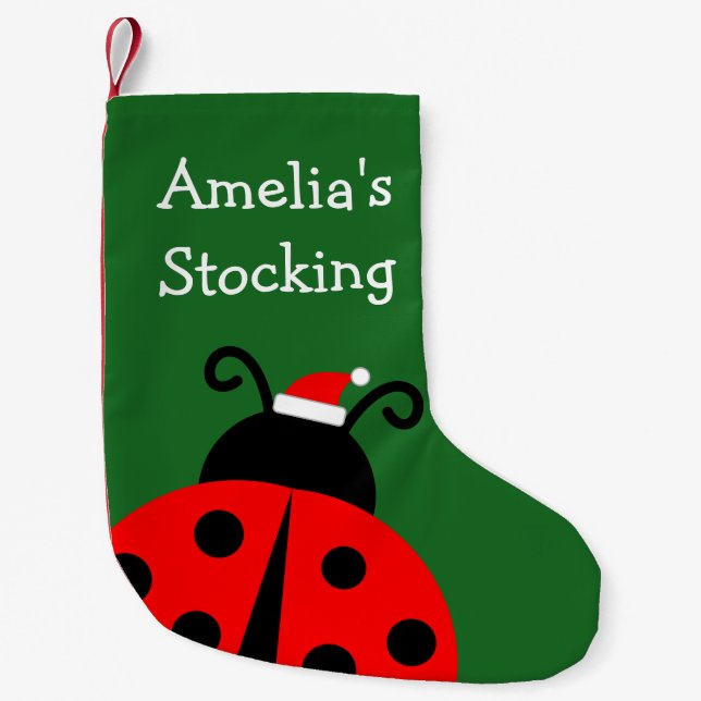 Petite Chaussette De Noël Vacances personnalisées mignonette enfant père Noë (Devant)