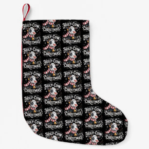 Petite Chaussette De Noël Vache sacrée C'est Xmas Drôle Amateur de vaches An