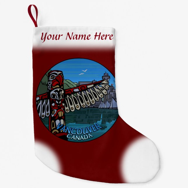 Petite Chaussette De Noël Vancouver Stocking Vancouver Christmas Stocking (Devant)