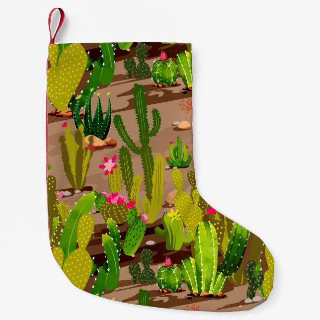 Petite Chaussette De Noël Variété de cactus 3 (Devant)