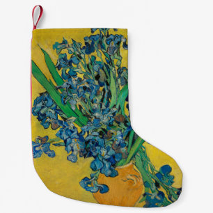 Petite Chaussette De Noël Vase Van Gogh avec Iris Classic Impressionnisme